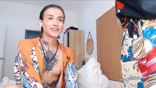 Hot Blonde Babe Loves To Suck Shemale's Cock