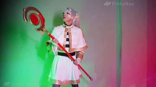 Devil subdues Elf chick and turns her into a Hermaphroditism to get a secret ingredient - Halloween Off the hook