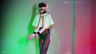 Devil subdues Elf chick and turns her into a Hermaphroditism to get a secret ingredient - Halloween Off the hook