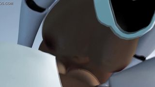 trio Hermaphroditism Robots rectal instruct tearing up