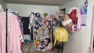 vinyl Halloween Sundress and Casual Gasmask Breathplay