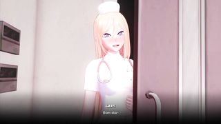 CONTORTED WORLD Remake #25: Torrid nurse gives me a hj again