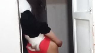 lovely elf Femboy frolicking with her Smallish rump with faux-cock