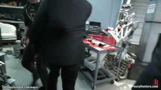 Trio TRANSSEXUAL doms penetrate Maitresse Madeline