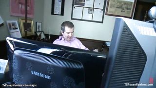 Trio TRANSSEXUAL doms penetrate Maitresse Madeline