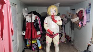 Kigurumi Flip vinyl Gym Uniform Breathplay and Vibraitors