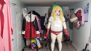 Kigurumi Flip vinyl Gym Uniform Breathplay and Vibraitors