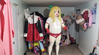 Kigurumi Flip vinyl Gym Uniform Breathplay and Vibraitors