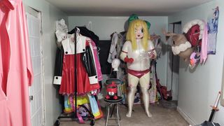 Kigurumi Flip vinyl Gym Uniform Breathplay and Vibraitors