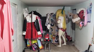 Kigurumi Flip vinyl Gym Uniform Breathplay and Vibraitors