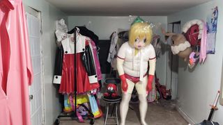 Kigurumi Flip vinyl Gym Uniform Breathplay and Vibraitors
