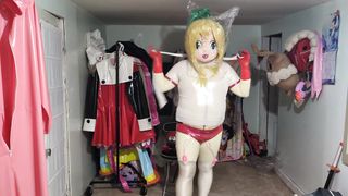 Kigurumi Flip vinyl Gym Uniform Breathplay and Vibraitors