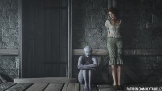 hermaphroditism ruin the humid cooter of a funbag cougar THREE DIMENSIONAL cartoon