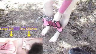 1 inch shriveled micropenis tart! b. spunk-pump femboy! Fur covered honeypot pindick crossdresser!