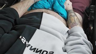 Trans Dude Makes His FTM Man meat Jizz Rigid in Van (Masculine Screaming ASMR) Smoking Fetish