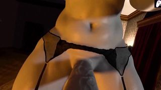 4K - Girl Dimitrescu futa gets her thick man-meat deep-throated by naughty hermaphroditism lady and jism inwards her -THREE DIMENSIONAL Anime porn P2