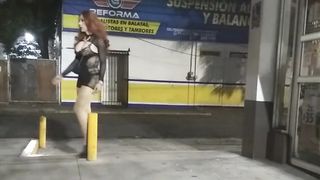 Gisa prepped to be fucked providing bang-out service outside an oxxo