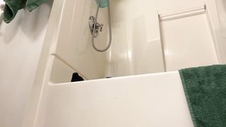 Romping my running in rivulets moist transmasc muff with a XXL man sausage, rubbin' my humungous clitdick. Butch,Dyke,Masc