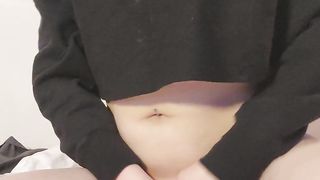 Femboy banging themself and jizzing for you