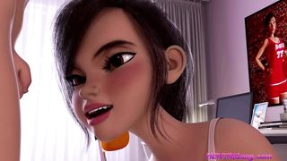 Condom Broke! Beautiful FUTA Stepsisters Unprotected ANAL Creampie