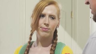 Trans teenage gets jizz stream on braces (Shiri Allwood)
