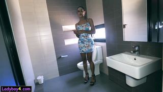 Mature Asian tranny Nadia gives client a rubdown with ass fucking fuck-fest