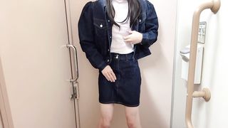 [Crossdressing] Japanese onanism with a bunch of orgasm in a ultra-cute uniform