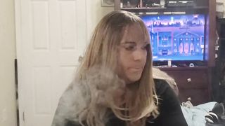 Crossdressing in stripper high-heeled shoes and lbd