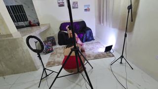 The scorching trans I come to make her very first pornography on the beach with a duo in public