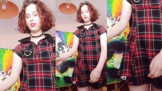 Melody.undresses, ass-plugs her giant bum and shoots a load