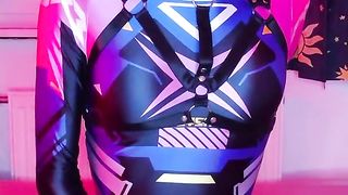 Nerdy Trans lady fails No Sack November and guzzles her own jism