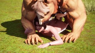Puny Prick Femboy Gasps on Unshaved Minotaur Monster Spear & takes it in the Donk point of view Anime porn Toon