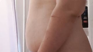 Goofing around in the bathroom