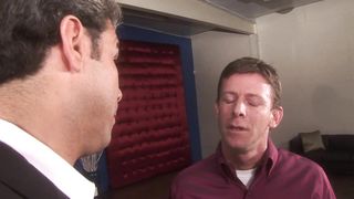 Bitchy cougar dark-haired in high stilettos blowing man rod