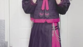 伪娘不良JK卧室自慰（完整版评论区）