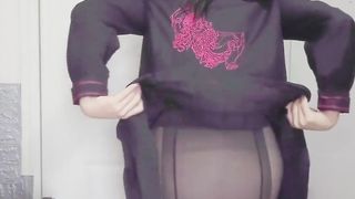 伪娘不良JK卧室自慰（完整版评论区）