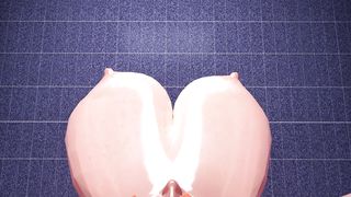 nymph red-haired futa long jug expansion growth (three dimensional toon)