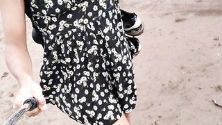 minivestido lindos pies y alpargatas en publico transgender princess caliente