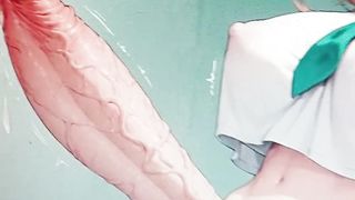 Manga porn trans college girl, throating his ample jizz-shotgun and boobs, fab tribute, close up