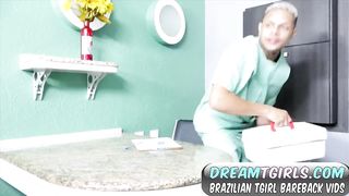Massage Handjob For Big Cock Brazilian Tgirl