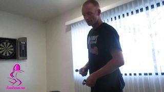 Cuckhold gets Boinked by the Wifey's Bull Fiona Fortune Sissy CD Cuck