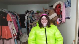 Over the Head Snowsuit and Breath fetish mask joy