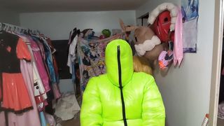 Over the Head Snowsuit and Breath fetish mask joy