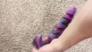 Plaid miniskirt rump takes monster faux-cock and man sausage in tastey arse