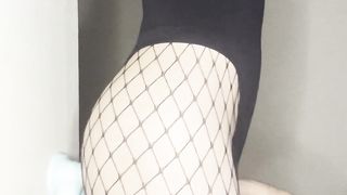 Lovely emo femboy pulverizes his donk until wiggling climax