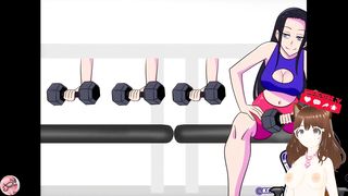 Nico Robin instructs how to do cowers on a dual pecker intrusion (Futa cartoon) - Jazziuu