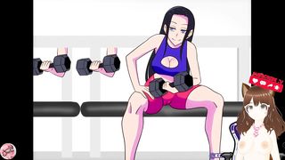 Nico Robin instructs how to do cowers on a dual pecker intrusion (Futa cartoon) - Jazziuu