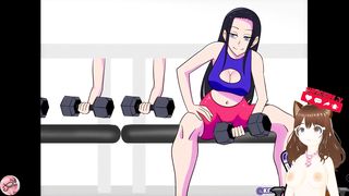 Nico Robin instructs how to do cowers on a dual pecker intrusion (Futa cartoon) - Jazziuu