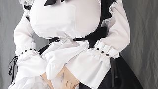 Kigurumi Kashima maid with monstrous bosoms