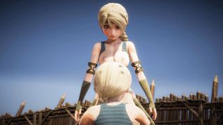 How to Teach Your Dragon Hermaphroditism - Astrid Hofferson deepthroats and gulps